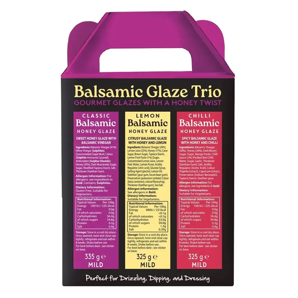 Hot Star Honey Balsamic Glaze Trio